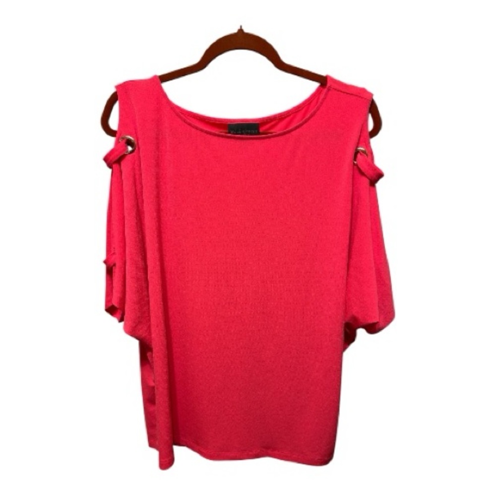 BOLD elements Pink Cold-Shoulder Blouse XL